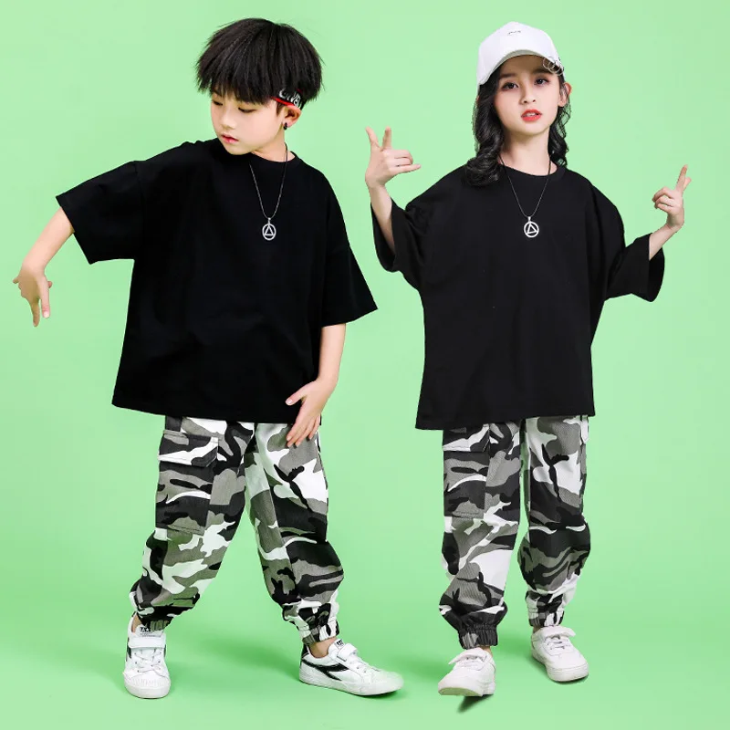 Children Hip Hop Clothing Oversized Running T Shirt Tops Camouflage Casual Pants for Girls Boys Dance Costume Ballroom Clothes
Children Hip Hop Clothing Oversized Running T Shirt Tops Camouflage Casual Pants for Girls Boys Dance Costume Ballroom Clothes