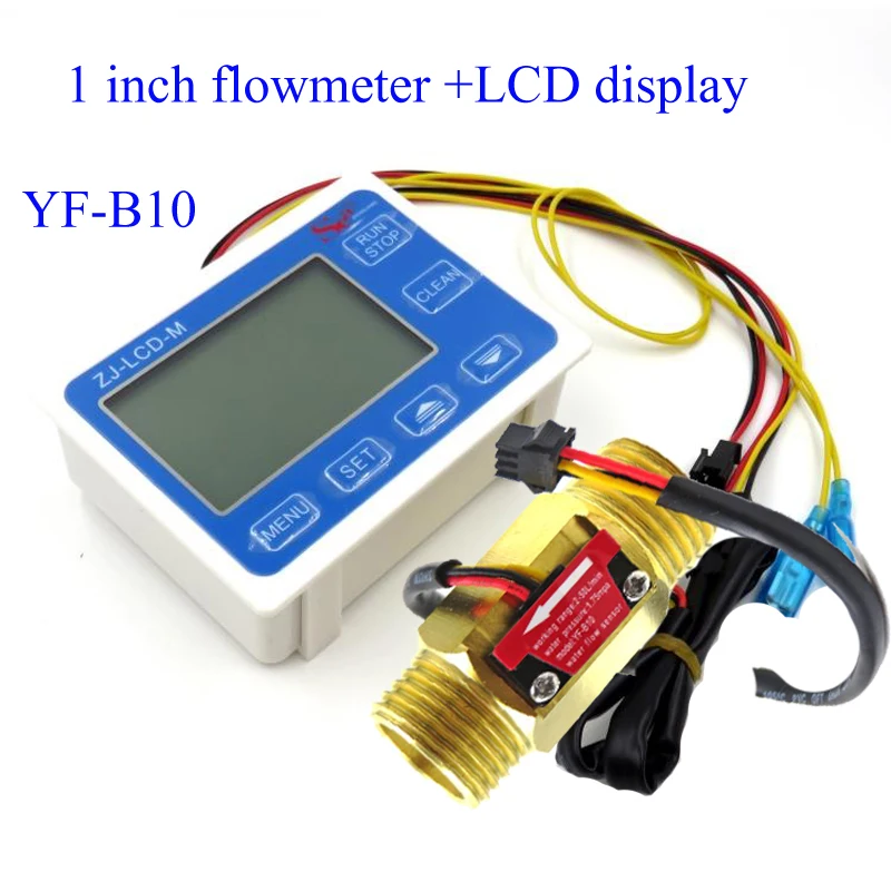 1 inch copper flow sensor +LCD display Digital meter measuring flow senosr total Liter Digital flowmeter, Liquid flow display,
1 inch copper flow sensor +LCD display Digital meter measuring flow senosr total Liter Digital flowmeter, Liquid flow display,
