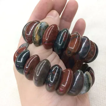 Natural bloodstone/heliotrope stone beads bracelet natural gemstone bangle for woman for gift wholesale !
Natural bloodstone/heliotrope stone beads bracelet natural gemstone bangle for woman for gift wholesale !