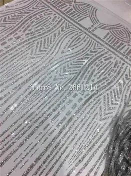 Silver color high quality french tulle lace fabric African sequins net lace glitter fabric for woman wedding dress BZL-4.1901
Silver color high quality french tulle lace fabric African sequins net lace glitter fabric for woman wedding dress BZL-4.1901