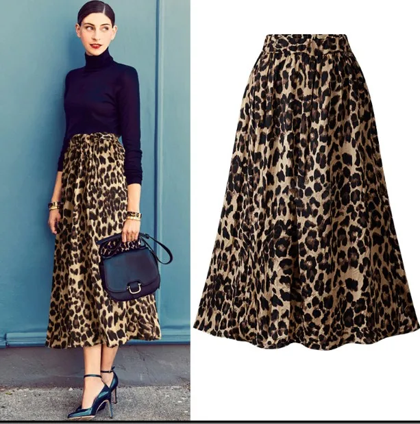 2019 new leopard-print women midi skirt spring autumn high-waisted skirt long Korean version of large size wrap velvet skirts 
2019 new leopard-print women midi skirt spring autumn high-waisted skirt long Korean version of large size wrap velvet skirts