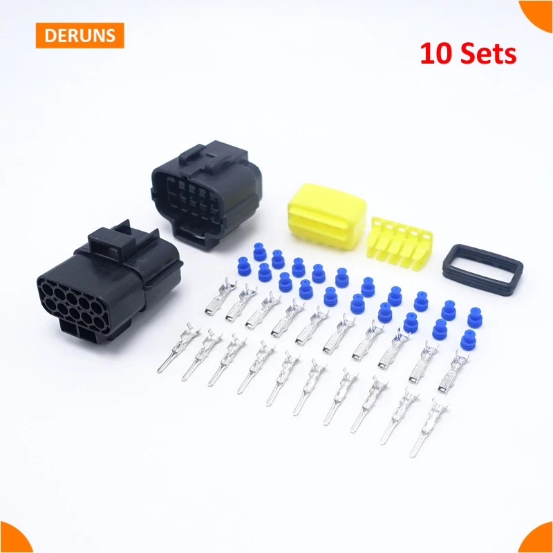 10 Pin Way 10 Sets Kits High Quality Amp Waterproof Electrical Connector Plugs For Automotive
10 Pin Way 10 Sets Kits High Quality Amp Waterproof Electrical Connector Plugs For Automotive