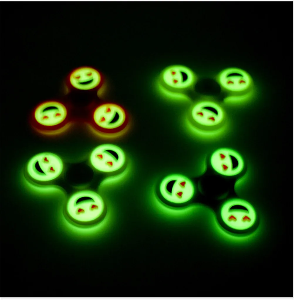 Plastic Hand Spinner Finger Glow in the Dark Smile Emoji EDC Fidget Spinners For Autism and ADHD Anti Stress spiner Toy
Plastic Hand Spinner Finger Glow in the Dark Smile Emoji EDC Fidget Spinners For Autism and ADHD Anti Stress spiner Toy