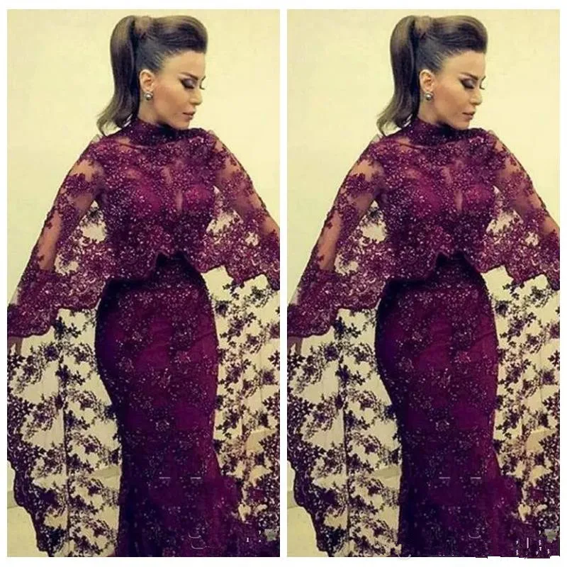 Burgundy Muslim Evening Dresses 2019 Mermaid Long Sleeves Lace Beaded Islamic Dubai Saudi Arabic Long Formal Evening Gown
Burgundy Muslim Evening Dresses 2019 Mermaid Long Sleeves Lace Beaded Islamic Dubai Saudi Arabic Long Formal Evening Gown