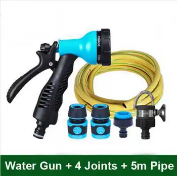 6 Spray Patterns Water Gun Garden Watering Car Washing Kits (ABS Plastic High Pressure Water Gun With 4 Joints and 5m Pipe)
6 Spray Patterns Water Gun Garden Watering Car Washing Kits (ABS Plastic High Pressure Water Gun With 4 Joints and 5m Pipe)