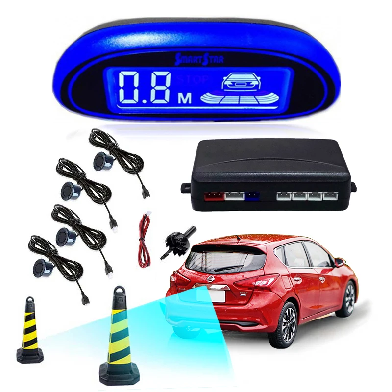 Car Parking Sensors Car Auto Parktronic LED Parking Sensor with 4 Sensors Reverse Backup Parking Radar Monitor Buzzer Detector
Car Parking Sensors Car Auto Parktronic LED Parking Sensor with 4 Sensors Reverse Backup Parking Radar Monitor Buzzer Detector