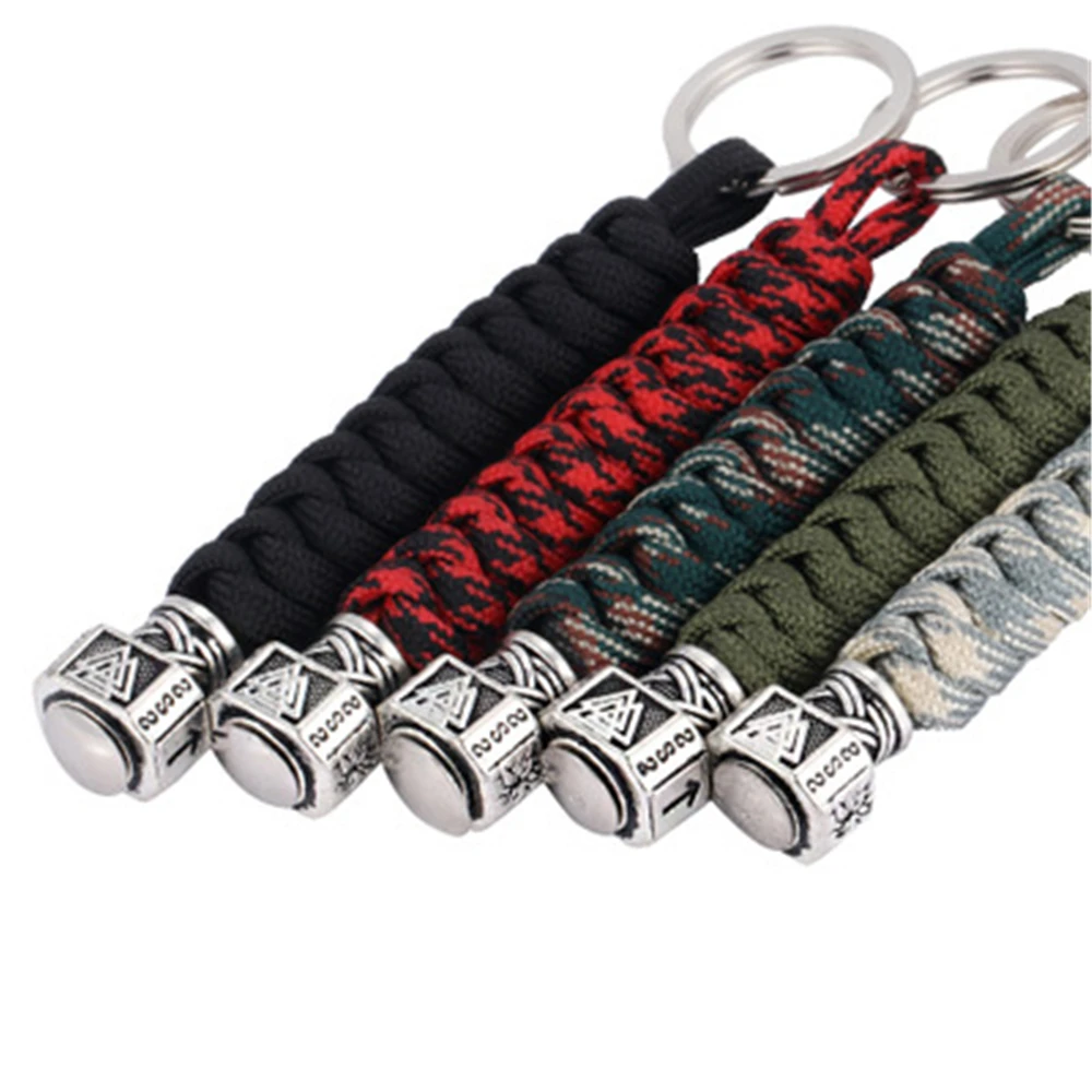 Handmade Viking Rune Beads Paracord Keychain Viking Runes Hammer triangle Trinity Beads Drop Dangle Keyring Key Rings Accessorie
Handmade Viking Rune Beads Paracord Keychain Viking Runes Hammer triangle Trinity Beads Drop Dangle Keyring Key Rings Accessorie