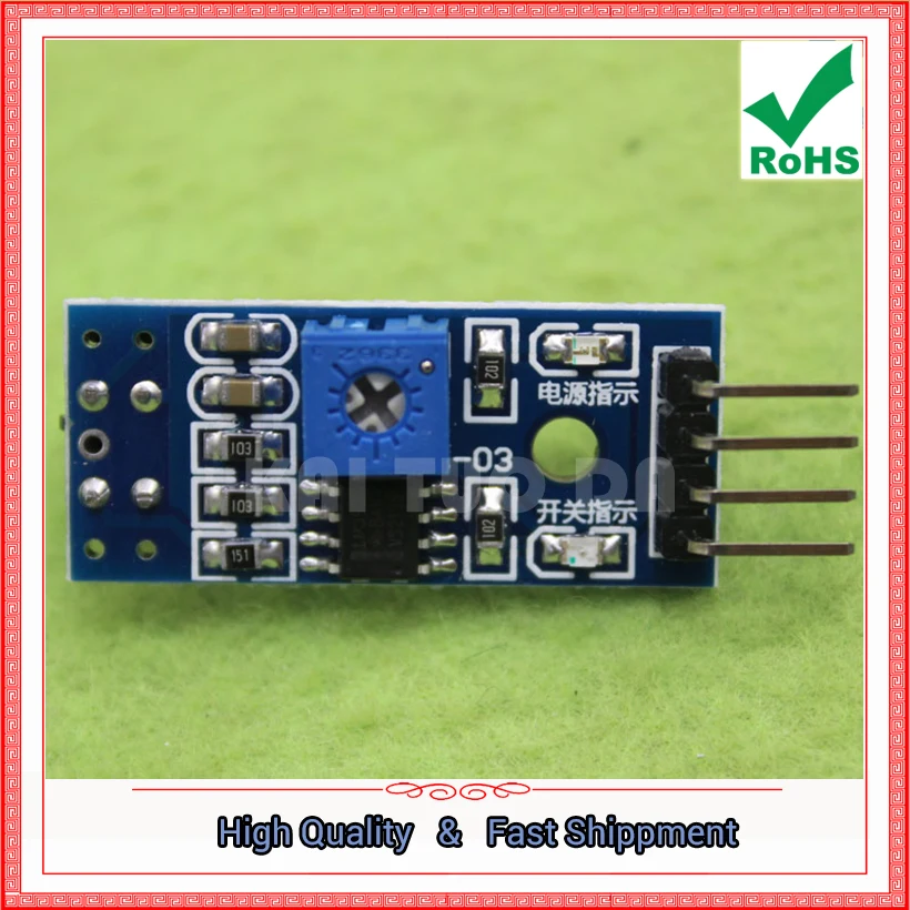 Tracing Sensor Tracing Module TCRT5000 Infrared Reflective Photoelectric Switch Car Tracking board (H6B4)
Tracing Sensor Tracing Module TCRT5000 Infrared Reflective Photoelectric Switch Car Tracking board (H6B4)