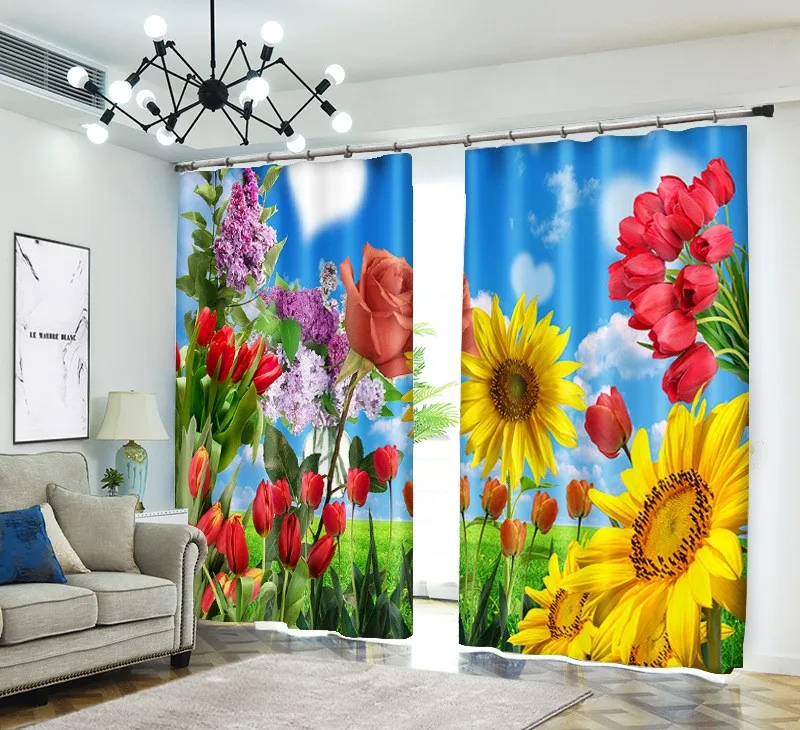 bloom 1set Digital print blackout curtains for window treatment blinds finished drapes window curtains Living room bedroom CU203
bloom 1set Digital print blackout curtains for window treatment blinds finished drapes window curtains Living room bedroom CU203