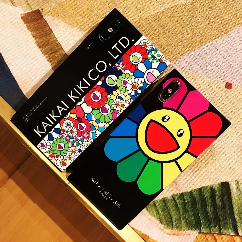 Cartoon Square shell For iPhone 9 10 X XS XR xs max Bright flowers phone bags for iPhone 7 7p 8 8plus black background
Cartoon Square shell For iPhone 9 10 X XS XR xs max Bright flowers phone bags for iPhone 7 7p 8 8plus black background