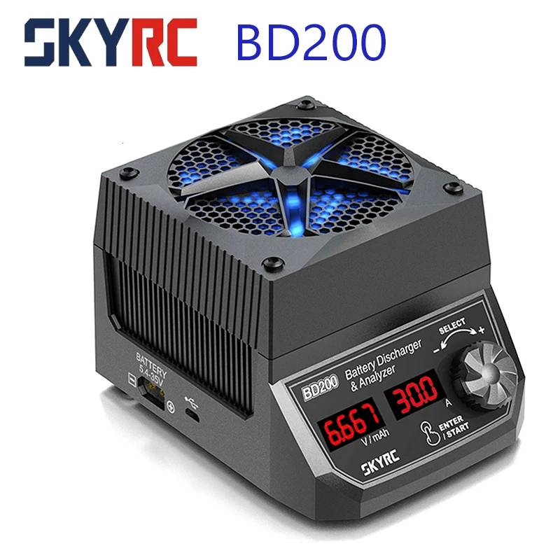 SKYRC BD200 Battery Discharger & Analyzer Discharge 5.4V-35V Battery Load Tester Constant Power Constant Current capacity tester
SKYRC BD200 Battery Discharger & Analyzer Discharge 5.4V-35V Battery Load Tester Constant Power Constant Current capacity tester