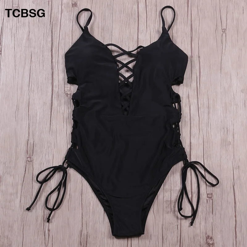 TCBSG 2019 New One Piece Swimsuit Women Swimwear Sexy Bandage Bathing Suit Backless Cut Out Monokini Bodysuit Beach Wear Swim
TCBSG 2019 New One Piece Swimsuit Women Swimwear Sexy Bandage Bathing Suit Backless Cut Out Monokini Bodysuit Beach Wear Swim