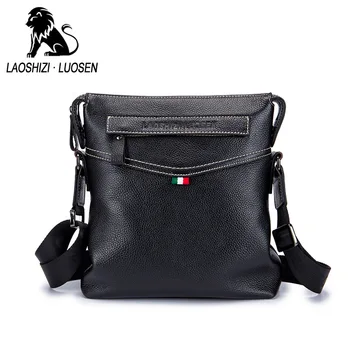 LAOSHIZI brand Genuine Cowhide Leather Men Bags Fashion Shoulder Crossbody Bag Business Casual Zipper Male Messenger Bag Black
LAOSHIZI brand Genuine Cowhide Leather Men Bags Fashion Shoulder Crossbody Bag Business Casual Zipper Male Messenger Bag Black