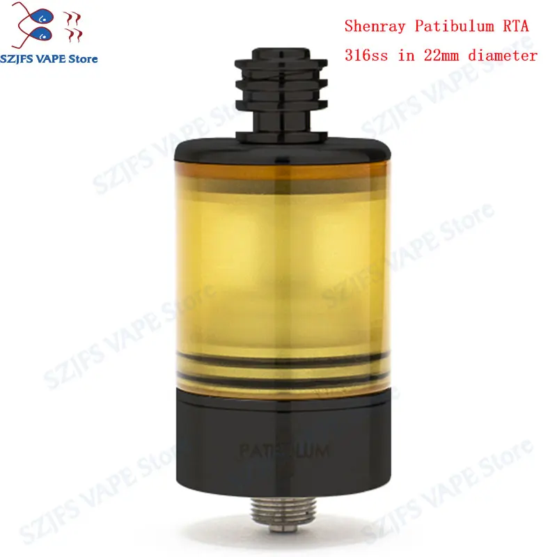 Patibulum RTA MTL Tank 22mm 3.5ml Atomizermouth to lung Vape Tank single coil Disk type AFC system Vape mod Vaporizer vsKAYFU
Patibulum RTA MTL Tank 22mm 3.5ml Atomizermouth to lung Vape Tank single coil Disk type AFC system Vape mod Vaporizer vsKAYFU