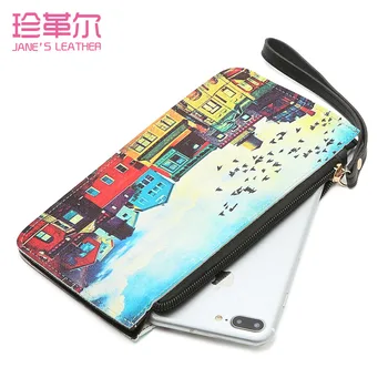 JANE'S LEATHER Women's Coin Purse Long Cell Phone Cards Holder Keys Cards Cash Bags Change Wallet Wrist Carteira Bolsa Feminina
JANE'S LEATHER Women's Coin Purse Long Cell Phone Cards Holder Keys Cards Cash Bags Change Wallet Wrist Carteira Bolsa Feminina