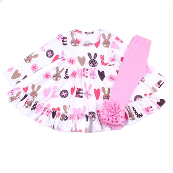 2019 wholesale children's boutique clothing valentine tunic leggings set 100% Cotton clothes high quality kids spring baby girls
2019 wholesale children's boutique clothing valentine tunic leggings set 100% Cotton clothes high quality kids spring baby girls