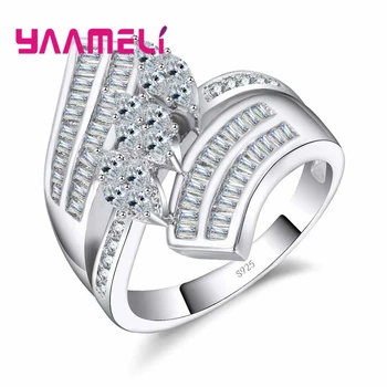 Sparkly White Cubic Zircon Jewelry Women New Brand Ring Twist Shape 925 Sterling Silver Brand Jewelry Wedding
Sparkly White Cubic Zircon Jewelry Women New Brand Ring Twist Shape 925 Sterling Silver Brand Jewelry Wedding