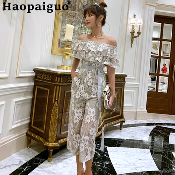 2019 Summer Elegant Sexy Jumpsuits Women Rompers Women's Printing Floral Casual Sleeveless Slash Neck Strap Lace Jumpsuit
2019 Summer Elegant Sexy Jumpsuits Women Rompers Women's Printing Floral Casual Sleeveless Slash Neck Strap Lace Jumpsuit