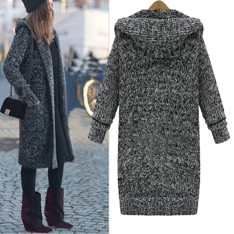 Women Long Cardigans Coat 2018 Fashion Casual Plus Size Winter Thick Hooded Cardigan Female Sweater Feminino Outwear L-5XL ZS135
Women Long Cardigans Coat 2018 Fashion Casual Plus Size Winter Thick Hooded Cardigan Female Sweater Feminino Outwear L-5XL ZS135
