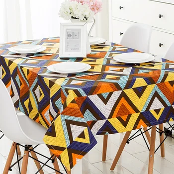 DUNXDECO Tablecloth Cotton Table Cover Fabric Vintage Pop Colorful Geometric Wave Canvas Fabric Home Party Decoration
DUNXDECO Tablecloth Cotton Table Cover Fabric Vintage Pop Colorful Geometric Wave Canvas Fabric Home Party Decoration