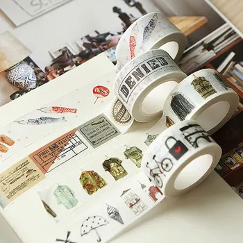 1 pcs Vintage travel series 1.5-4 cm Kawaii washi tape children like DIY Diary decoration masking tape stationery tools
1 pcs Vintage travel series 1.5-4 cm Kawaii washi tape children like DIY Diary decoration masking tape stationery tools