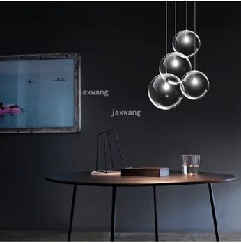 LED Glass Ball Pendant Lights for Living Room Light FixturesBalcony Transparent Lighting Dining Room Hanging Lamp Hotel Hall Art
LED Glass Ball Pendant Lights for Living Room Light FixturesBalcony Transparent Lighting Dining Room Hanging Lamp Hotel Hall Art