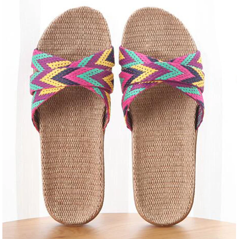 Women's Silent Linen Slippers Indoor Open Toe Home Flax Slippers Outdoor Beach Flip Flops Silent Girl's Flat Sandals House Shoes
Women's Silent Linen Slippers Indoor Open Toe Home Flax Slippers Outdoor Beach Flip Flops Silent Girl's Flat Sandals House Shoes