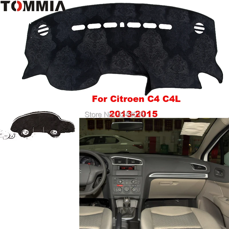 TOMMIA Dashboard Cover Dash Mat for Car Sun Shade ANTI-UV Dash Pad Car Dashboard Mat For Citroen C4 C4L 2013-2015
TOMMIA Dashboard Cover Dash Mat for Car Sun Shade ANTI-UV Dash Pad Car Dashboard Mat For Citroen C4 C4L 2013-2015