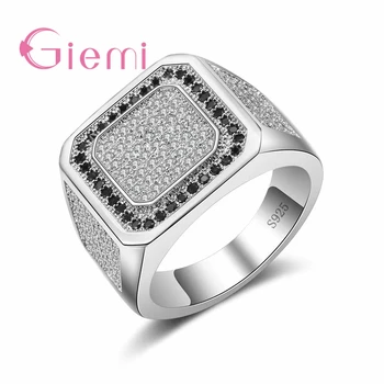 Simple Rectangle Wide Ring Micro Inlay full White/Black Stone Shiny African Crystal Hot 925 Sterling Silver Jewelry
Simple Rectangle Wide Ring Micro Inlay full White/Black Stone Shiny African Crystal Hot 925 Sterling Silver Jewelry