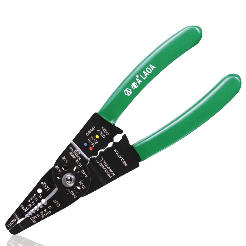 LAOA 8" Wire Stripping Pliers Practical Brand Multi-function Wire Crimping Tool high-carbon Steel Electric Tool hand tool
LAOA 8" Wire Stripping Pliers Practical Brand Multi-function Wire Crimping Tool high-carbon Steel Electric Tool hand tool