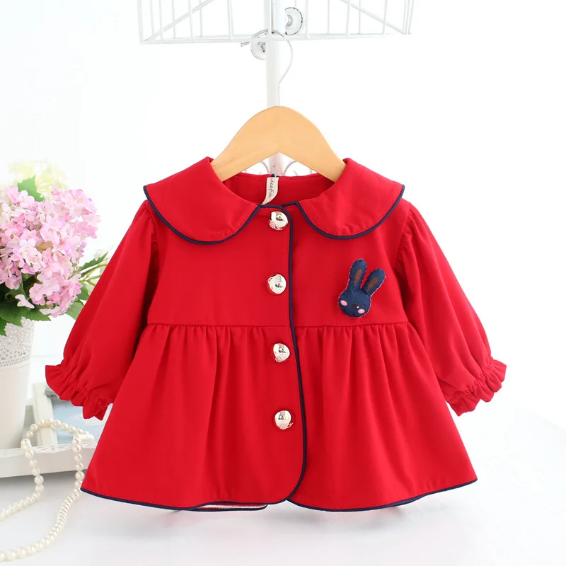 new autumn 2018 baby spring coat turn down collar girls baby coat rabbit children outerwear jacket cute newborn girl wind coat
new autumn 2018 baby spring coat turn down collar girls baby coat rabbit children outerwear jacket cute newborn girl wind coat