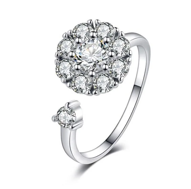1Pc Rotatable Zirconia Nail Ring Crystal Rhinestone Nail Ring Charm Flower Crystal Finger Nail Rings For 3D Nail Decoration
1Pc Rotatable Zirconia Nail Ring Crystal Rhinestone Nail Ring Charm Flower Crystal Finger Nail Rings For 3D Nail Decoration