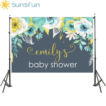 Sunsfun 7x5FT Blue Flowers Gold Wedding Custom Photo Background Studio Birthday Baby Shower Backdrop Vinyl 220cm x 150cm
Sunsfun 7x5FT Blue Flowers Gold Wedding Custom Photo Background Studio Birthday Baby Shower Backdrop Vinyl 220cm x 150cm