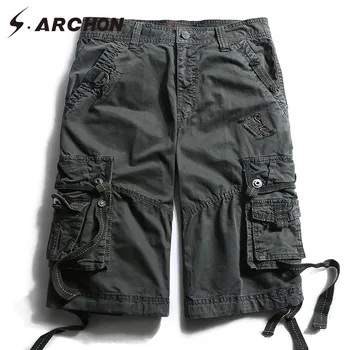 S.ARCHON Casual Cotton Short Breathable Multi Pockets Tactical Cargo Shorts Men Summer Fashion Loose Military Style Army Shorts
S.ARCHON Casual Cotton Short Breathable Multi Pockets Tactical Cargo Shorts Men Summer Fashion Loose Military Style Army Shorts