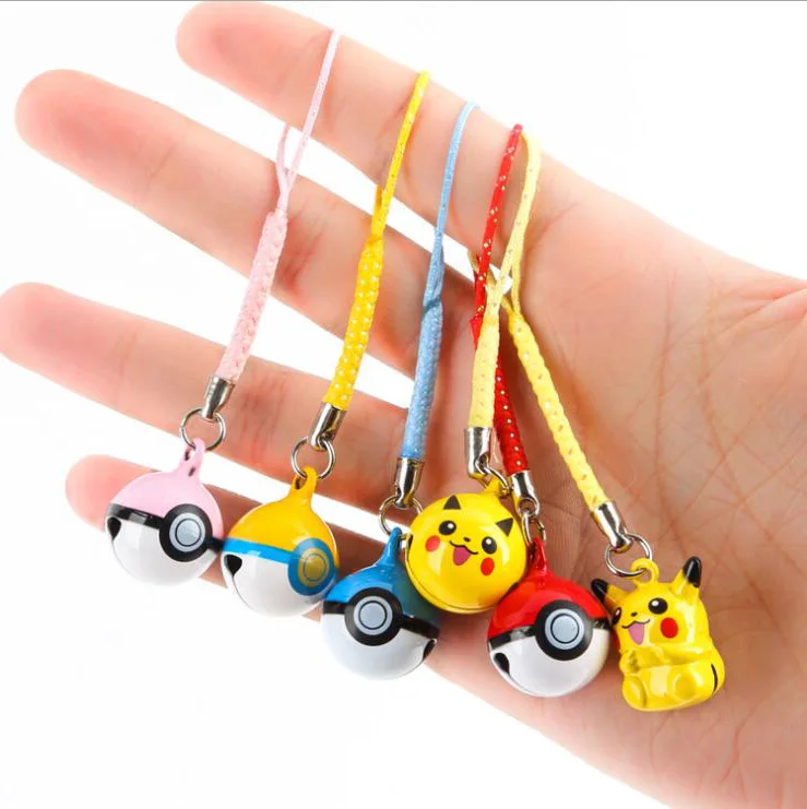 Cartoon Cute pokemon key ring Pikachu Elf Ball Keychains Anime Bell Key Chain Handbag Key Ring Kid Toy Pendant Phone Straps
Cartoon Cute pokemon key ring Pikachu Elf Ball Keychains Anime Bell Key Chain Handbag Key Ring Kid Toy Pendant Phone Straps