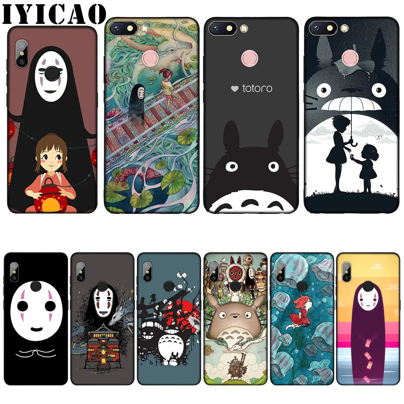 IYICAO Cute Totoro Chihiro Ghibli Miyazaki Anime Silicone Soft Case for Xiaomi Redmi 6A 5A Note 7 4 4X 5 Plus 6 Pro Black Cover
IYICAO Cute Totoro Chihiro Ghibli Miyazaki Anime Silicone Soft Case for Xiaomi Redmi 6A 5A Note 7 4 4X 5 Plus 6 Pro Black Cover