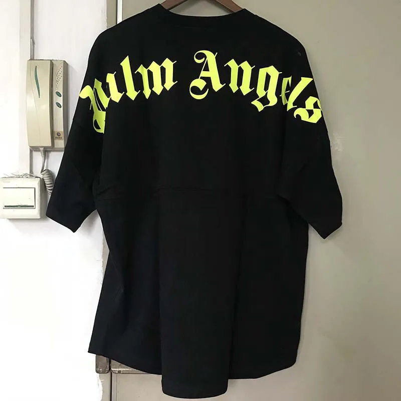 2019 New Palm Angels T-Shirts Oversized 1:1 High Quality Palm Angels Top Tees Letter Style Hip Hop Cotton Palm Angels T-shirt
2019 New Palm Angels T-Shirts Oversized 1:1 High Quality Palm Angels Top Tees Letter Style Hip Hop Cotton Palm Angels T-shirt