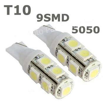 Wholesale 10pcs/lot T10 9SMD 5050 9 smd 9led Car 194 168 192 W5W 9 LED Light Automobile Bulbs Lamp Wedge Interior Light
Wholesale 10pcs/lot T10 9SMD 5050 9 smd 9led Car 194 168 192 W5W 9 LED Light Automobile Bulbs Lamp Wedge Interior Light