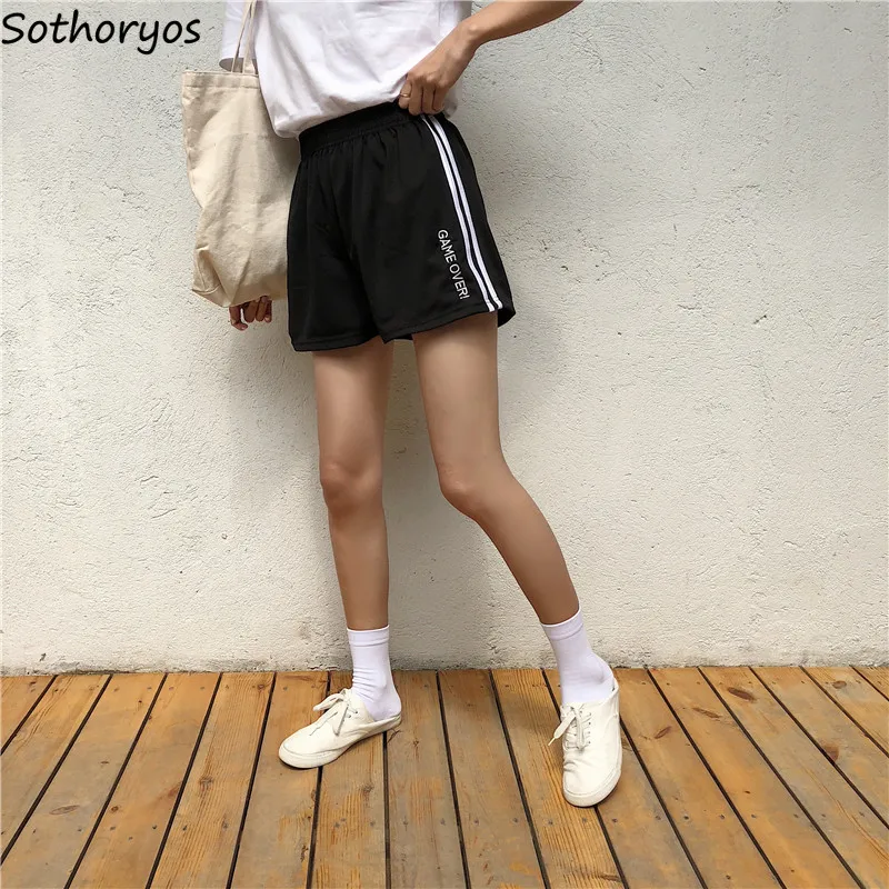 Shorts Women Striped Loose Letter Embroidered Harajuku High Waist Womens Short Sweet Kawaii Pockets Summer All-match Chic Ladies
Shorts Women Striped Loose Letter Embroidered Harajuku High Waist Womens Short Sweet Kawaii Pockets Summer All-match Chic Ladies