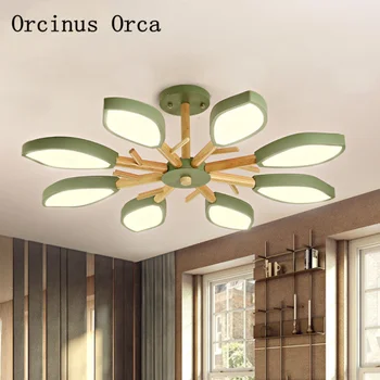 Nordic Modern Simple Colored Log Chandelier Living Room Dining Room Bedroom Post-modern Creative LED Leaf Chandelier
Nordic Modern Simple Colored Log Chandelier Living Room Dining Room Bedroom Post-modern Creative LED Leaf Chandelier