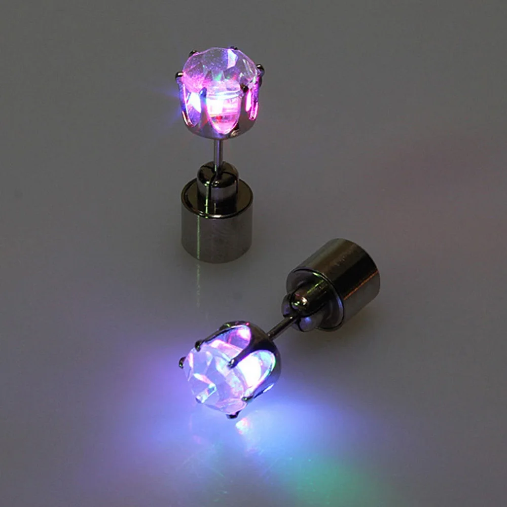 Colorful Club Night Car Earrings Piercing LED Earrings Light Lighting Fashion Rhinestone Unisex Stud Earring for Men Women
Colorful Club Night Car Earrings Piercing LED Earrings Light Lighting Fashion Rhinestone Unisex Stud Earring for Men Women