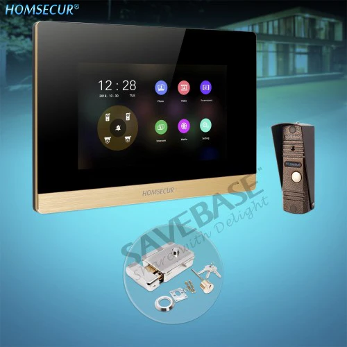 HOMSECUR 4 Wire Video Door Phone Intercom System Electric Lock with Keys Included BC011HD-C+BM716HD-G
HOMSECUR 4 Wire Video Door Phone Intercom System Electric Lock with Keys Included BC011HD-C+BM716HD-G