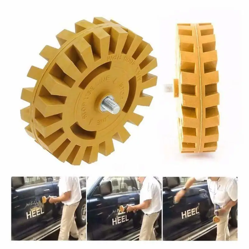 4Inch Rubber Eraser Wheel/Strip Off Wheels- Pinstripe, Double Sided Adhesive, Vinyl Decal, Graphics Removal Tool
4Inch Rubber Eraser Wheel/Strip Off Wheels- Pinstripe, Double Sided Adhesive, Vinyl Decal, Graphics Removal Tool