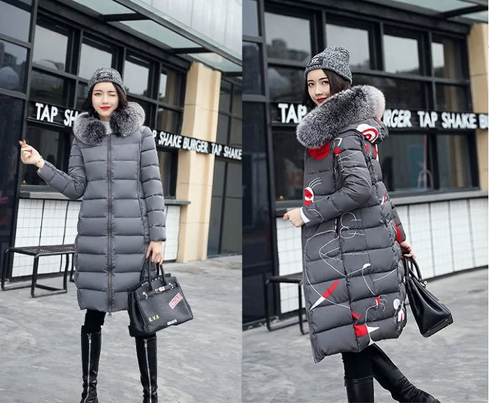 2017 Winter Jacket women long down jacket Plus Size Womens Parkas real fur Thicken Outerwear winter coats+7