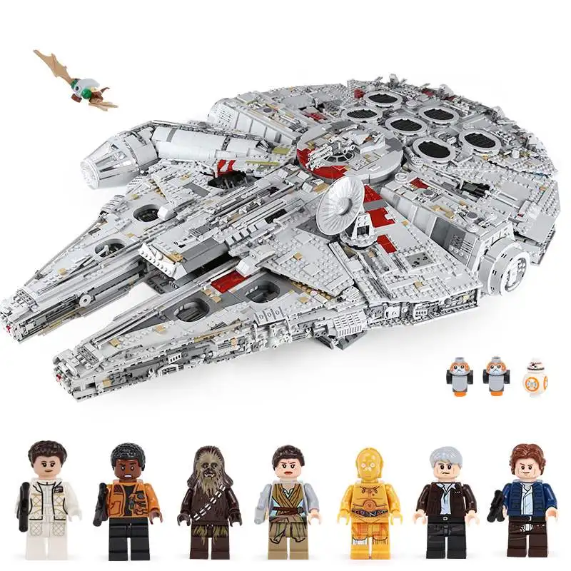 

05132 8445Pcs Ultimate Collector's Destroyer Star Wars Millennium Falcon Building Blocks Compatible With Legoings Star War