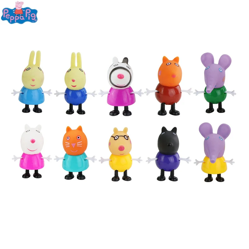 10pcs/set Genuine Peppa Pig action figure toy George Family Set Peppapig Animals Doll Cake Decorationtoys for children gifts
10pcs/set Genuine Peppa Pig action figure toy George Family Set Peppapig Animals Doll Cake Decorationtoys for children gifts