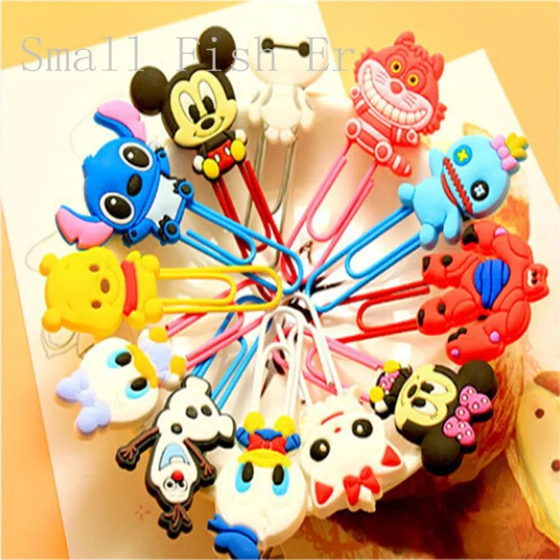12pcs/lot Kawaii animail Bookmarks Mickey Minnie Silicone Animation Book Marker Paper Clip Page Holder Office school Stationery
12pcs/lot Kawaii animail Bookmarks Mickey Minnie Silicone Animation Book Marker Paper Clip Page Holder Office school Stationery