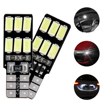 2PCS T10 194 W5W Wedge Lamp DC 12V Reading Light Error Free Canbus Car LED Bulbs Auto Interior Light White 5630 5730 12 SMD
2PCS T10 194 W5W Wedge Lamp DC 12V Reading Light Error Free Canbus Car LED Bulbs Auto Interior Light White 5630 5730 12 SMD