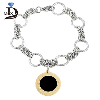Trendy Stainless Steel Bracelets for Woman Man Roman Letter Resin Metal Gold Plating Bangles Engagement Wedding Party Jewelry
Trendy Stainless Steel Bracelets for Woman Man Roman Letter Resin Metal Gold Plating Bangles Engagement Wedding Party Jewelry