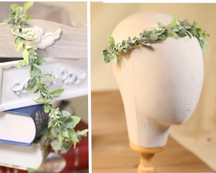 Dower me Woodland Green Leaf Flower Girl Hair Wreath Bridesmaid Headband Handmade Wedding Hair Accessories Jewelry
Dower me Woodland Green Leaf Flower Girl Hair Wreath Bridesmaid Headband Handmade Wedding Hair Accessories Jewelry
